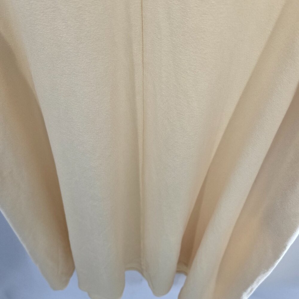 J. Jill Butter Yellow Lemonzest Rayon Big Pocket Collar V-Neck Midi Dress Small - Picture 8 of 16